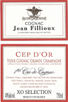 Jean Fillioux Cognac Grande Champagne XO Selection d'Or 750
