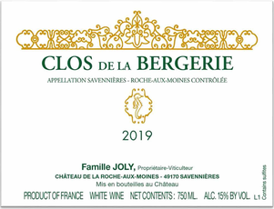 Nicolas Joly Clos De La Bergerie Savennieres-Roche-aux-Moines ...
