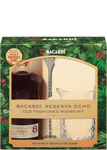 BACARDI 8 YEAR OLD 750 ML GIFT SET Old Fashioned Mixing Kit – HORSEMAN