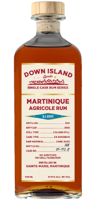 BUY] Down Island Spirits | SJ 2017 | Martinique Agricole Rum at ...