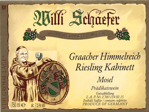 Willi Schaefer Graacher Himmelreich Riesling Kabinett 2018 750ml ...
