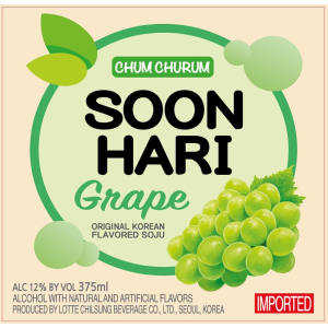 Soonhari Chum Churum Grape Soju Korean 375ml – Wooden Cork