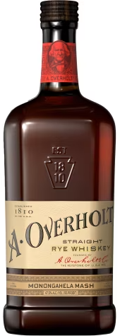 A Overholt Rye Whiskey Monongahela Mash 4 Year 750ml ...