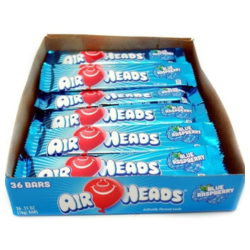 Airheads Gum Blue Raspberry 12×36 – Three Star Cash and Carry