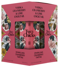Two Chicks Vodka Gin Apple Gimlet 4pk 12oz