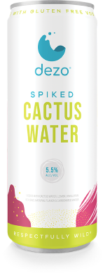 Dezo Spiked Cactus Water Lemon single Can 12oz