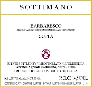 Sottimano Barbaresco Cotta 2020 750ml - SaratogaWine.com