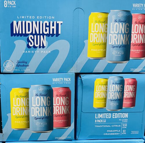 The Finnish Long Drink Midnight Sun Variety 8pk Can 12oz