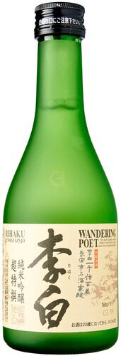 Rihaku Wandering Poet Junmai Ginjo Sake 300ML - Buster's Liquors ...