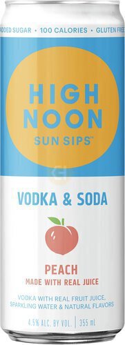 High Noon Peach Vodka  & Soda