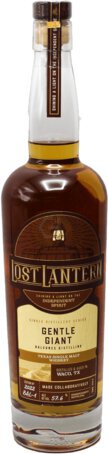Lost Lantern Single Distillery Series Gentle Giant Balcones Distilling Edition No Bal