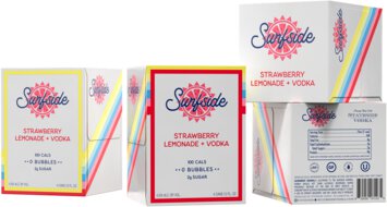 Surfside Strawberry Lemonade Vodka 4pk Can