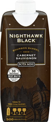 Bota Mini Nighthawk Black Bourbon Barrel Cabernet Sauvignon
