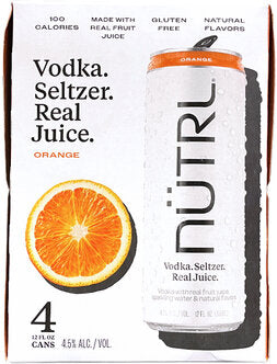 NUTRL ORANGE VODKA SELTZER 12OZ - The Fridge Wholesale Liquor ...