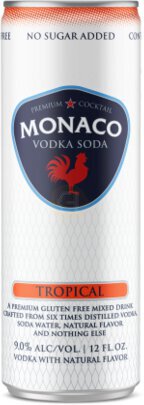 Monaco Tropical Vodka Soda Single Can 12OZ - Malloy's Finest