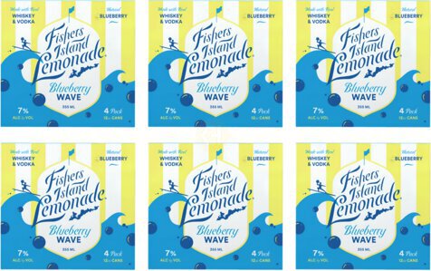 Fishers Island Lemonade Blueberry Wave 4x355ml
