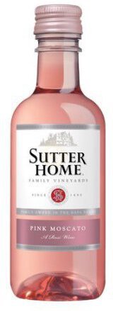 SUTTER HOME PINK MOSCATO SINGLE BTL 187ML - Bottle Stop Wine ...