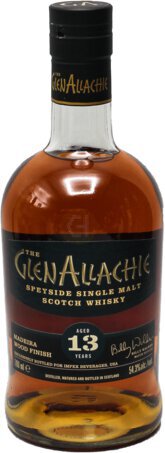 The Glenallachie 13Year Madeira Wood Finish Cask Strength Speyside Single Malt Scotch Whiskey