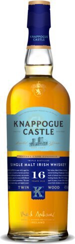 Knappogue Castle 16 Years Old Twin Wood Sherry Cask Finished Single Malt Irish Whiskey Limited Release