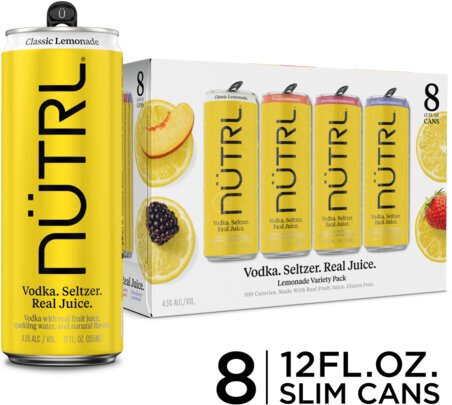 Nutrl Lemonade Vodka Seltzer Variety Pack 