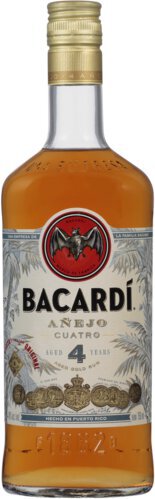 BACARDI ANEJO CUATRO 4YR - Cappys Warehouse Wine & Spirit ...