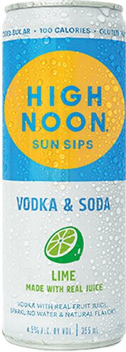 High Noon Lime Vodka & Soda