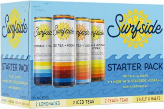 Surfside Lemonade And Tea Vodka Variety Pack 8cn Pack 12OZ ...