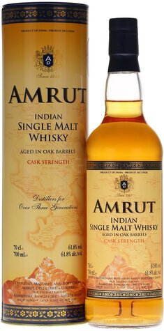 Amrut Cask Strength Aged In Oak Barrels Indian Single Malt Whisky