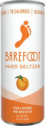 Barefoot Hard Seltzer Peach Nectarine single 250