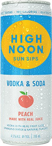 High Noon Peach Vodka & Soda