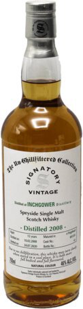 Signatory Inchgower Years Old