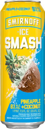 Smirnoff Ice Smash Pineapple Coconut 24oz Can 23OZ - Thirsty's ...