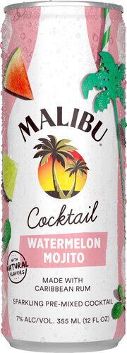 Malibu Watermelon Mojito RTD Cocktail Cans 12OZ - Liquor Warehouse ...