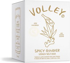 Volley Spicy Ginger Tequila Seltzer single 12oz