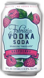 Fabrizia Raspberry Vodka Soda 4pk Can 12oz