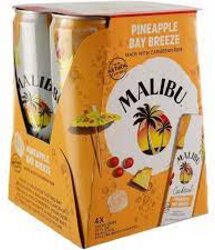 Malibu Pineapple Bay Breeze RTD Cocktail Cans 12OZ - One Mile ...