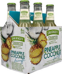 Smirnoff Sourced Pineapple Coconut 11.2oz Bottles - One Stop Drive ...