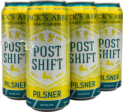 Jack'S Abby Post Shift Pilsner 4Pk Cans 16oz