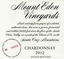 Wine Review: Mount Eden Chardonnay Santa Cruz 2012 – Exploring the ...